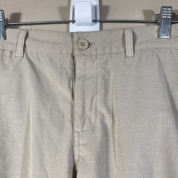 Peter Millar Soft Touch Twill Shorts Mens 35  Brown Khaki Golf  MEOB13 Stretch - Picture 2 of 16